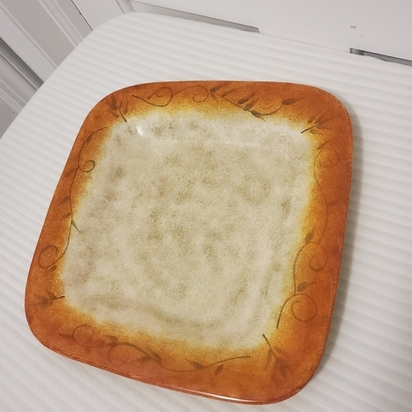 EC Tuscan Vine by 222 Fifth Serving/Dinner Plate 11 x 11, fall decor - Picture 2 of 6